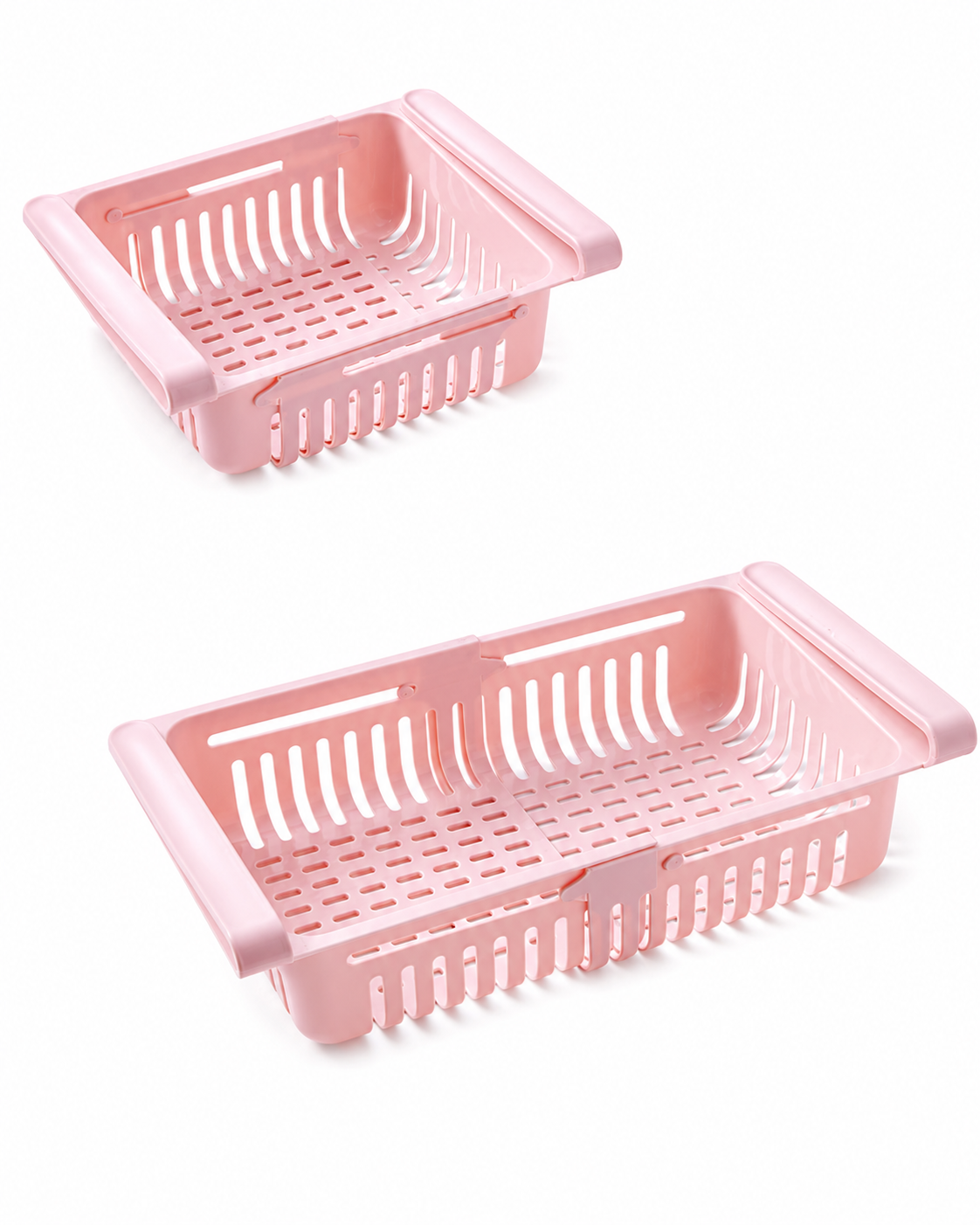 Stackable Fridge Organiser Set — Retractable Shelf Dividers