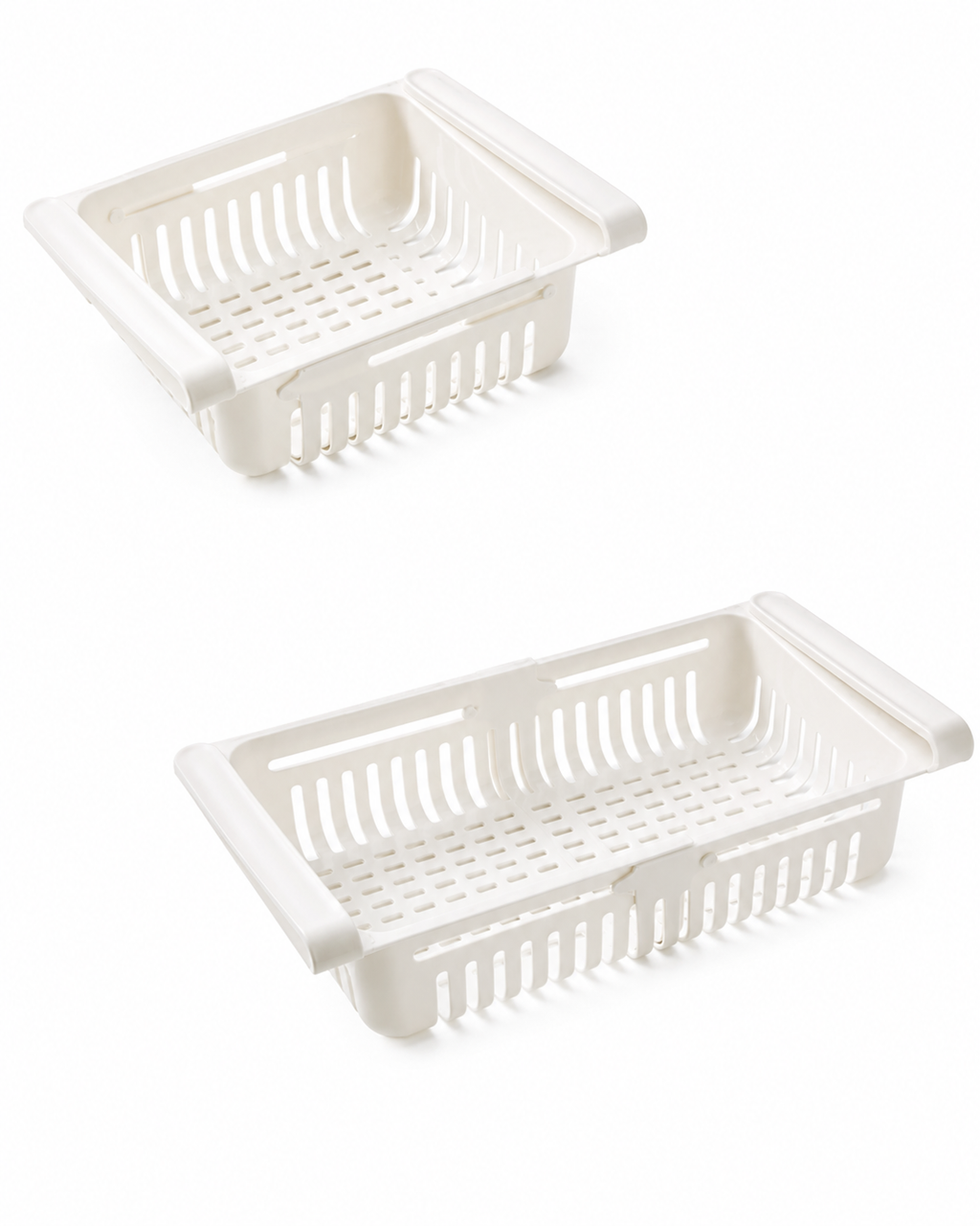 Stackable Fridge Organiser Set — Retractable Shelf Dividers