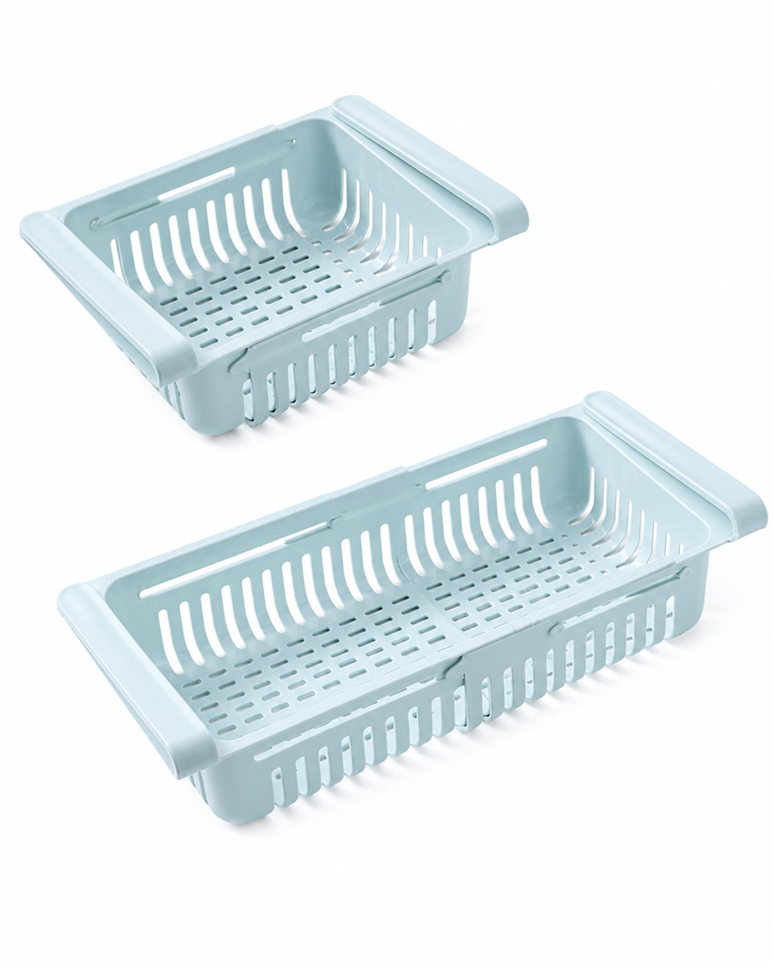 Stackable Fridge Organiser Set — Retractable Shelf Dividers