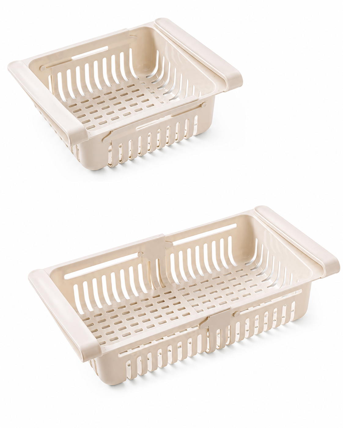 Stackable Fridge Organiser Set — Retractable Shelf Dividers